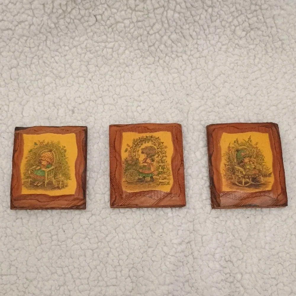 Vintage Little Girl Wall Art Set - Picture 1 of 5